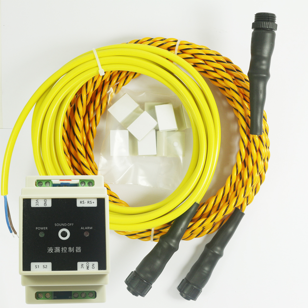 KiaoTime Water Leak Detector Alarm System with 5m Sensor Cable 3m